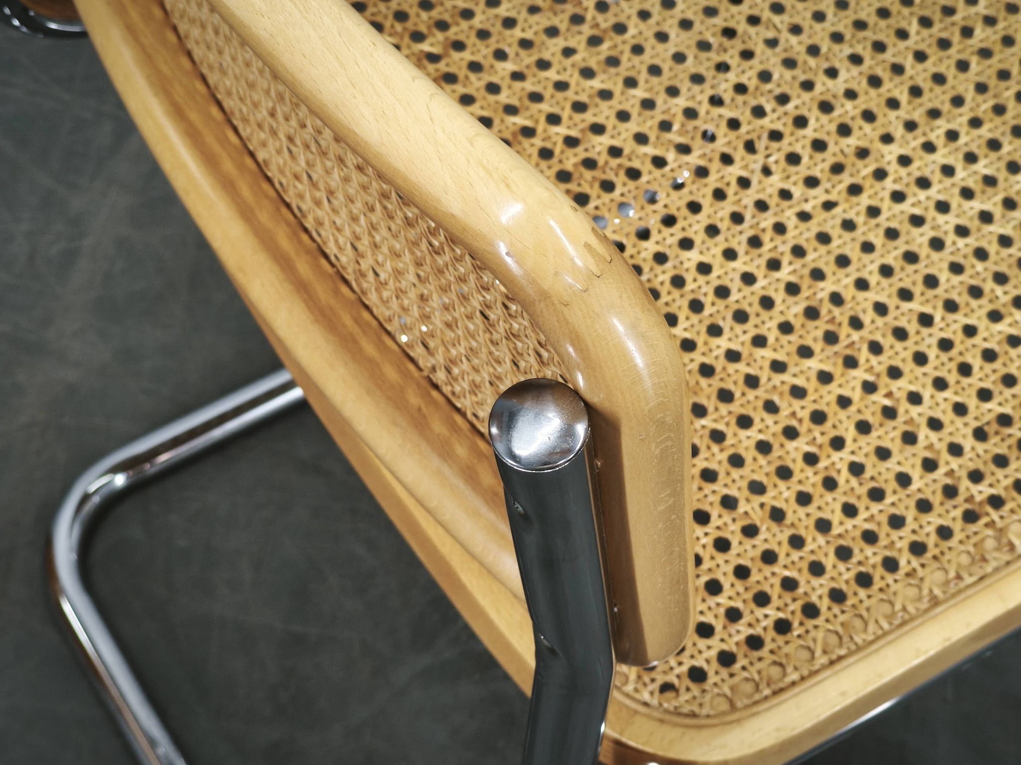 Pair of Italian Cesca Cantilever Chairs after Marcel Breuer, 1970s