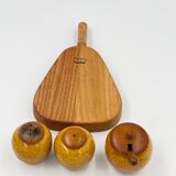 Pepper and salt and ceramic condiment set by Jie Gantofta