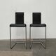 Tabourets de bar cantilever allemands vintage B30 avec coussins en cuir de Tecta et Jean Prouvé, lot de 2