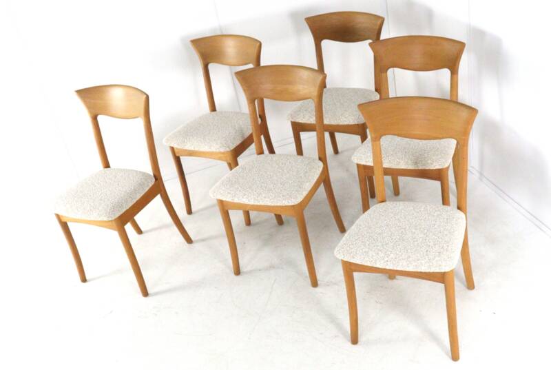 Ensemble de 6 chaises Juul Kristensen pour JK Denmark - design danois