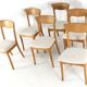 Ensemble de 6 chaises Juul Kristensen pour JK Denmark - design danois