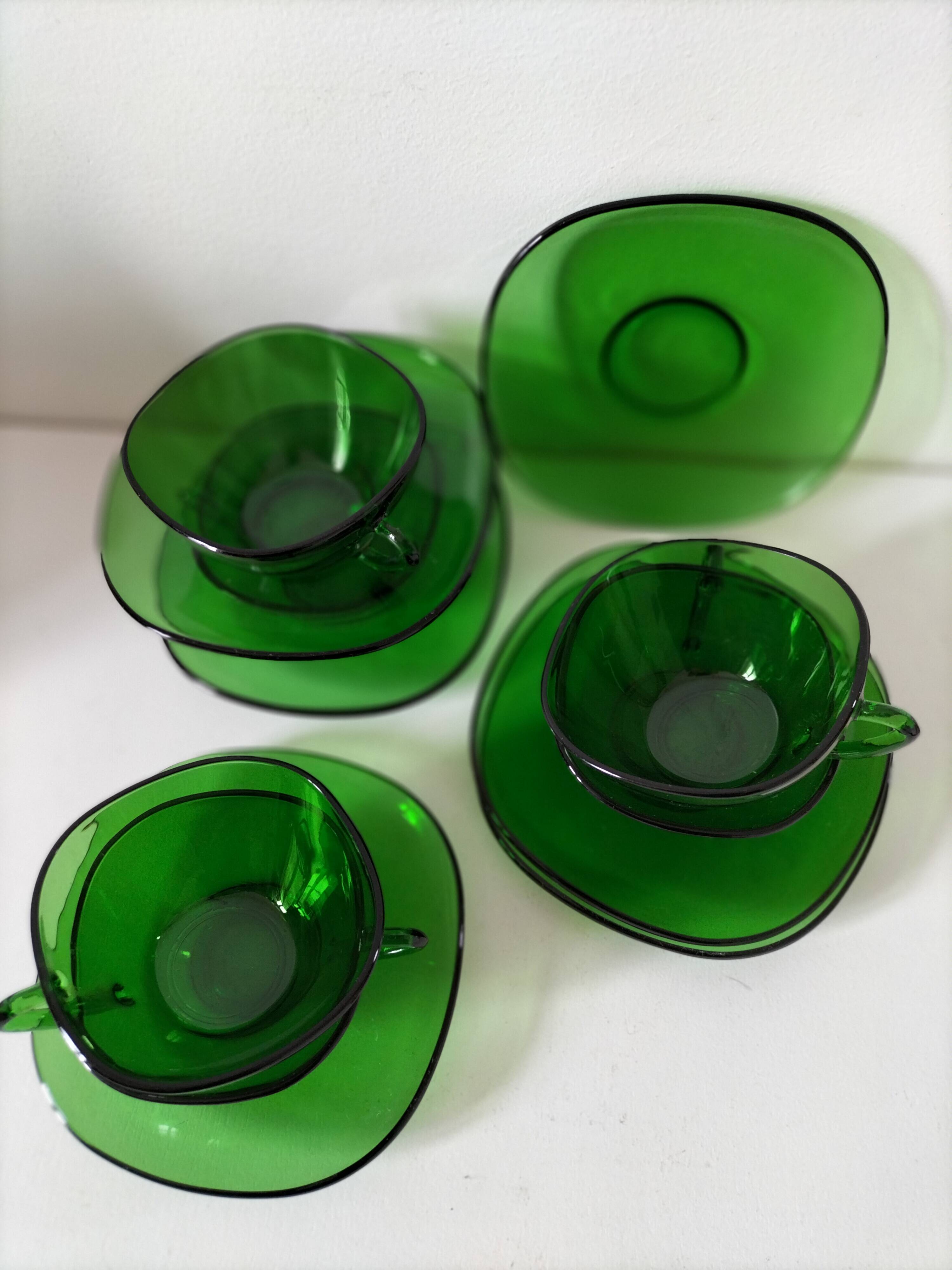 6 Vereco green cups