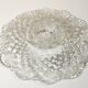 Pressed glass plate in the Pineapple style by Smith Glass, 30cm