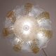 Italian Orange and Trasparent and Murano Glass Ceiling Light