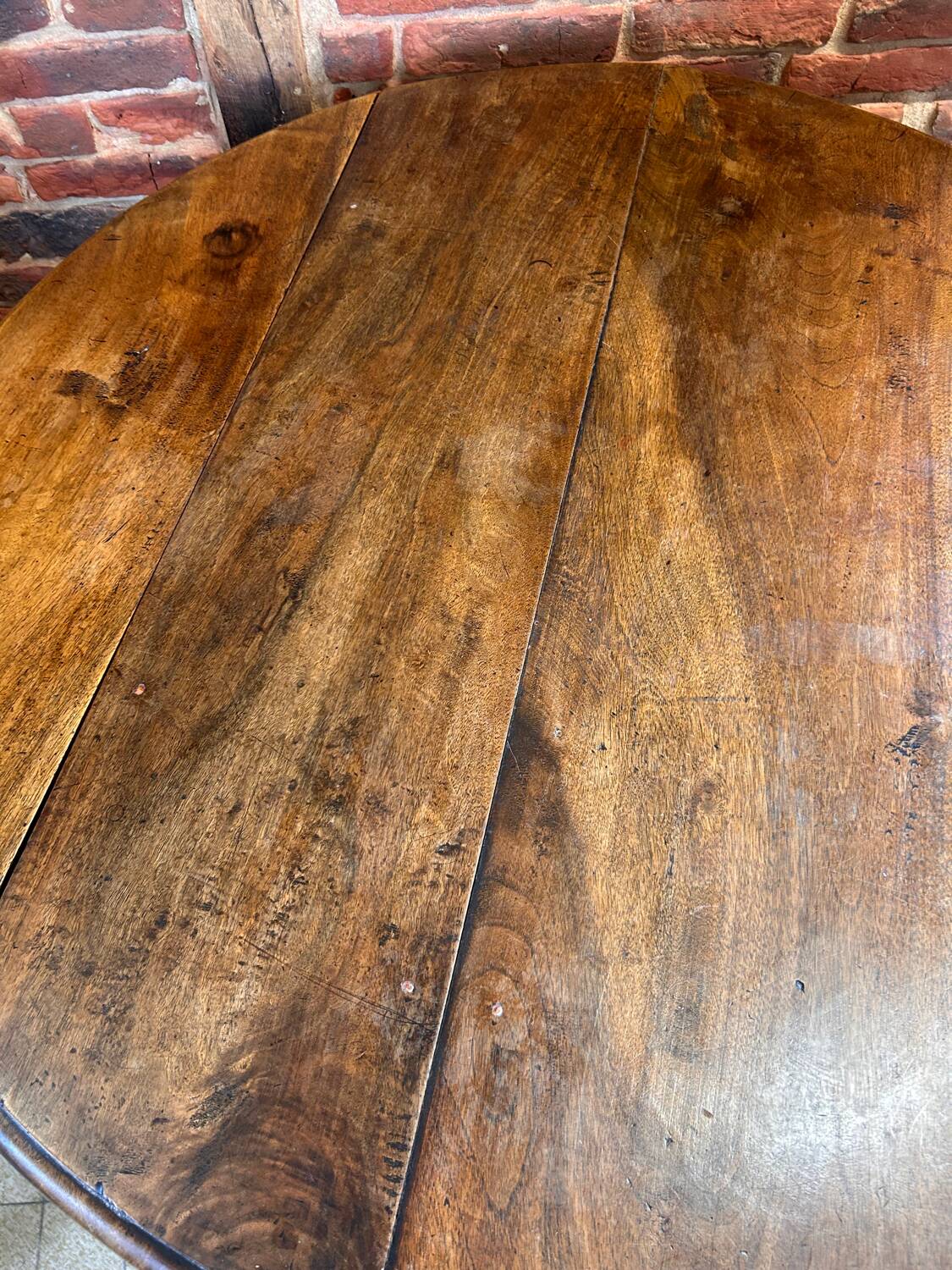 Table Vintage en Laiton avec Plateau en Verre Fumé en vente sur