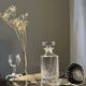 Crystal whisky decanter with diamond point pattern H23