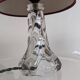 Pair of crystal bedside lamps