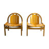 Pair of Baumann armchairs – France 1970