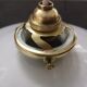 Old lampshade suspension opaline white smooth tbe art deco 1940 Ø 26 cm TBE