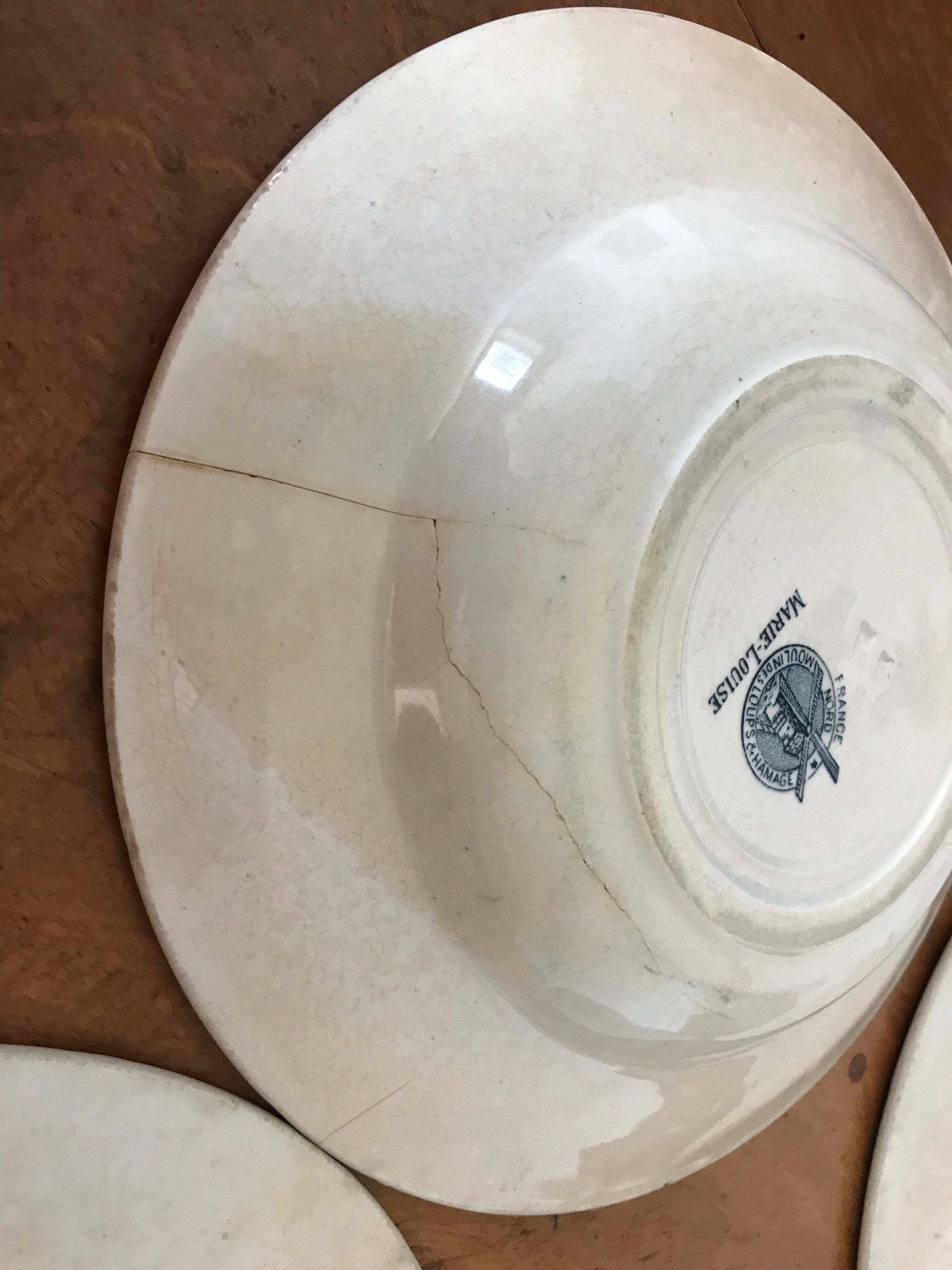 Hollow plates Moulin des loups & Hamage "Marie-louise"