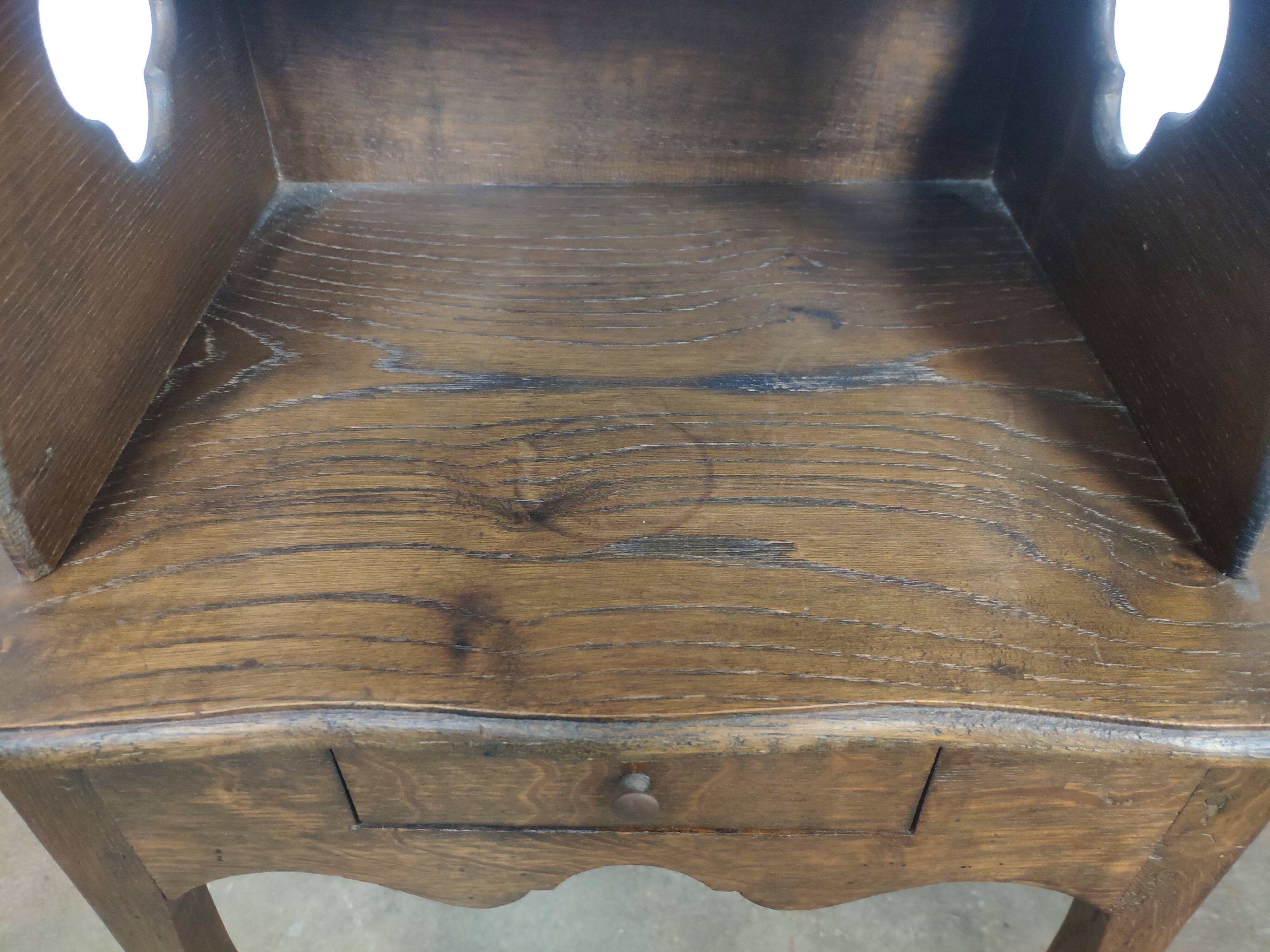 Pair of bedside in old oak