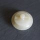 Vintage white marble round box