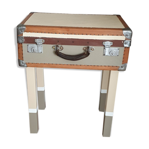 Table de chevet valise vintage