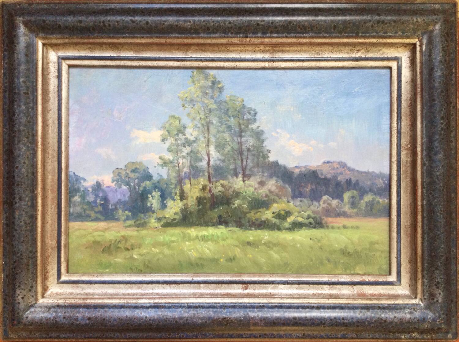 Oil on panel "Landscape", French School