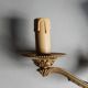 Brass wall lamp chandelier a flame