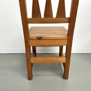 Série de 4 chaises en pin, années 70
