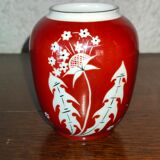 Vase spechtsbrunn handgemalt in German porcelain with floral decoration