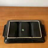 Tripartite dish in vintage ceramics