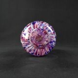 Antique polychrome speckled glass carafe/bottle from Clichy, late 19th century