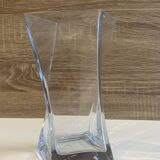 Twisted Square Glass Tealight Vase Decorative Art