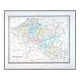 La Belgique, carte ancienne, imprimée en 1852.