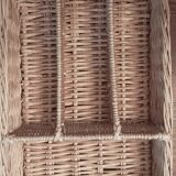 Wicker cutlery rack