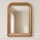 Vintage champagne gold wooden mirror – Louis-Philippe style – 86 × 62 cm