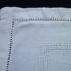 Set de 6 serviettes de table en coton damassé blanc  Vintage