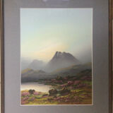 The Highlands. 2 gouaches by Wilfred GATON.
