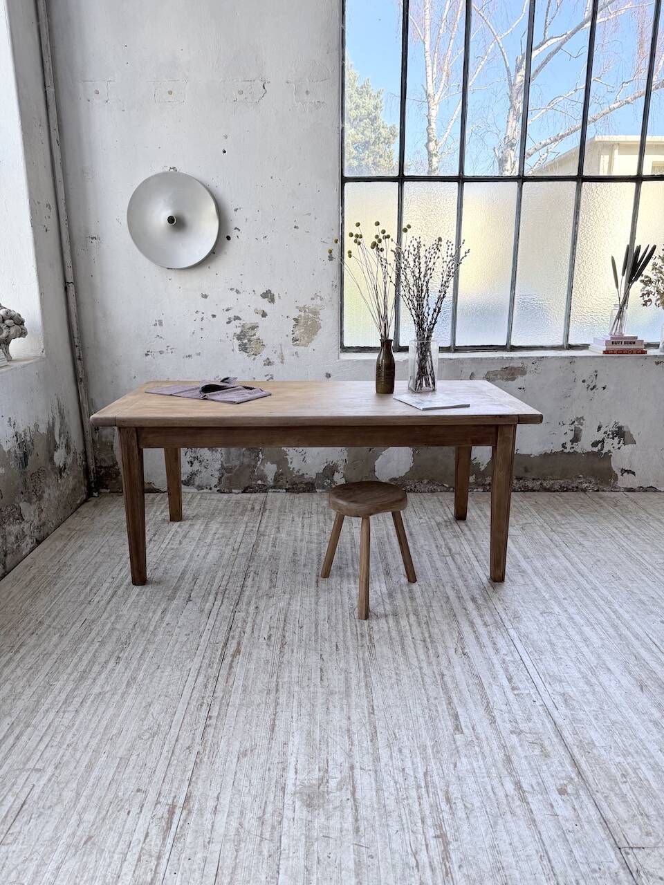 Oak farmhouse table 180cm