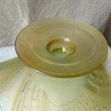 Empty fruit cup frost glass bag piece of contemporary shape 20 eme