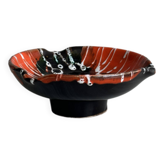 Seventies retro ashtray, colorful empty pocket