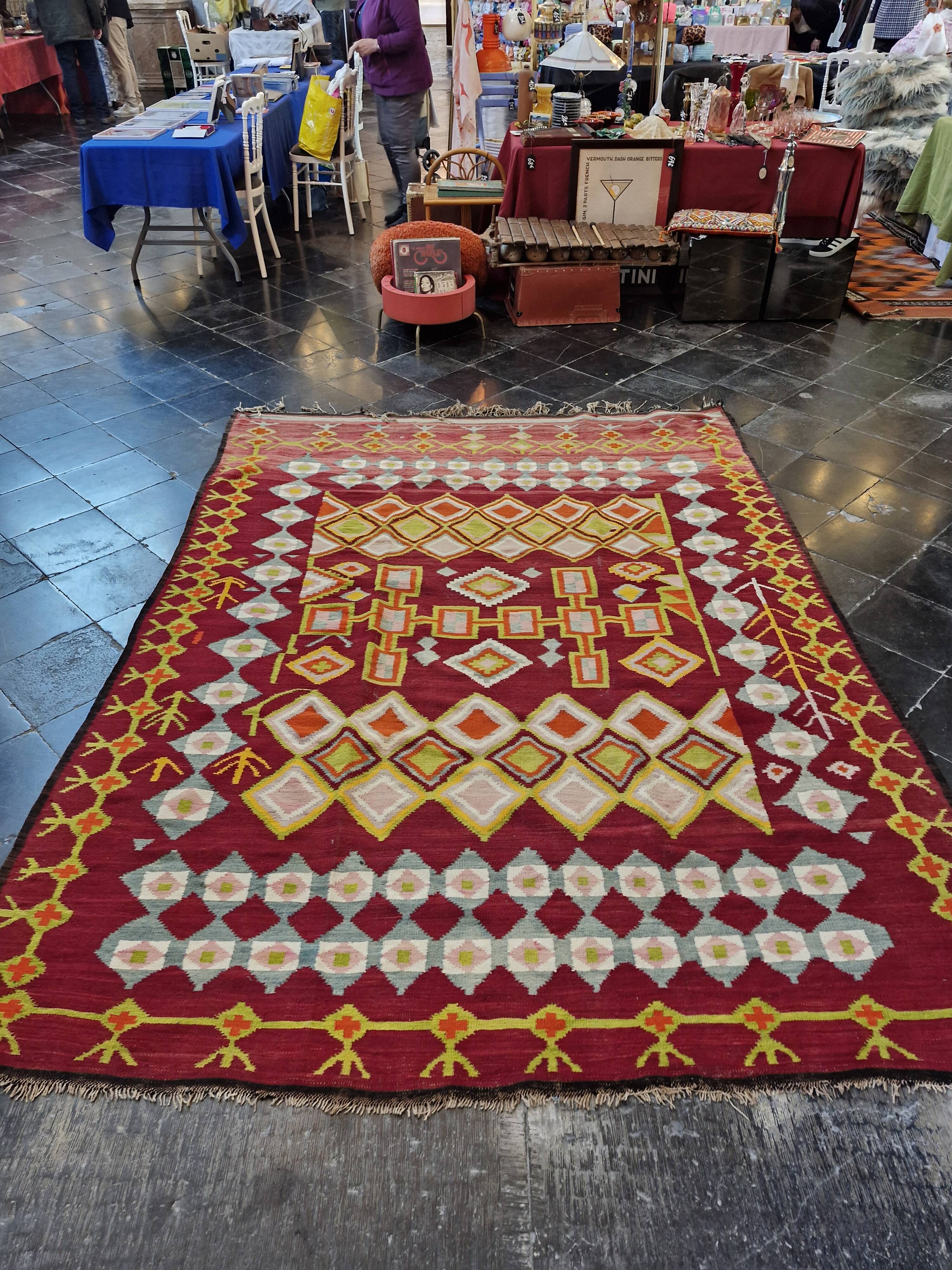 Vintage Berber Kilim Rug