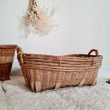 Old rattan basket or basket
