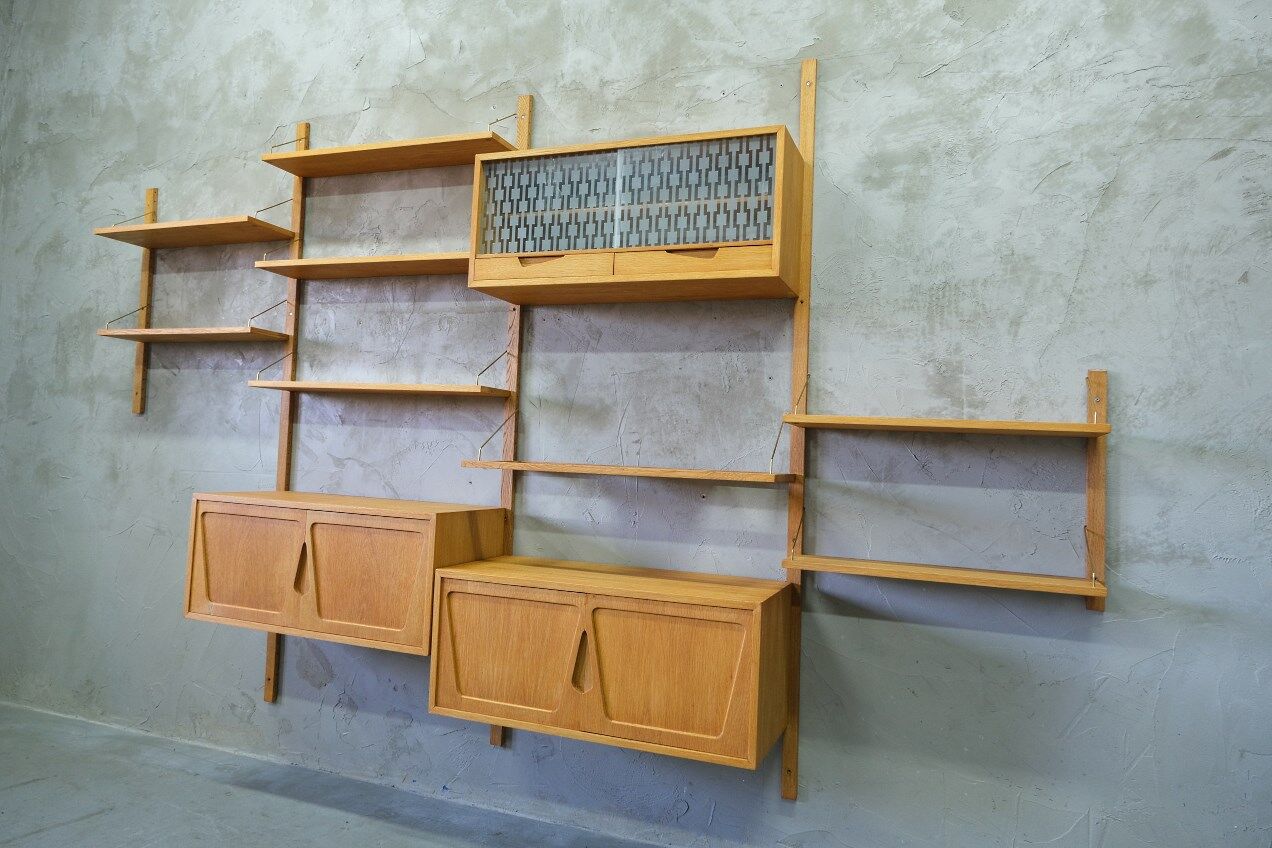 Modular Wall Unit by Kjell Riise for Brodrene Jatogs, Norway, 1960s