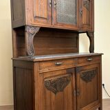 2-body art deco buffet in solid wood circa 1940