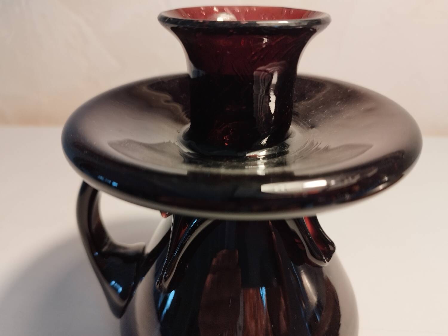 Biot bubble glass candle holder