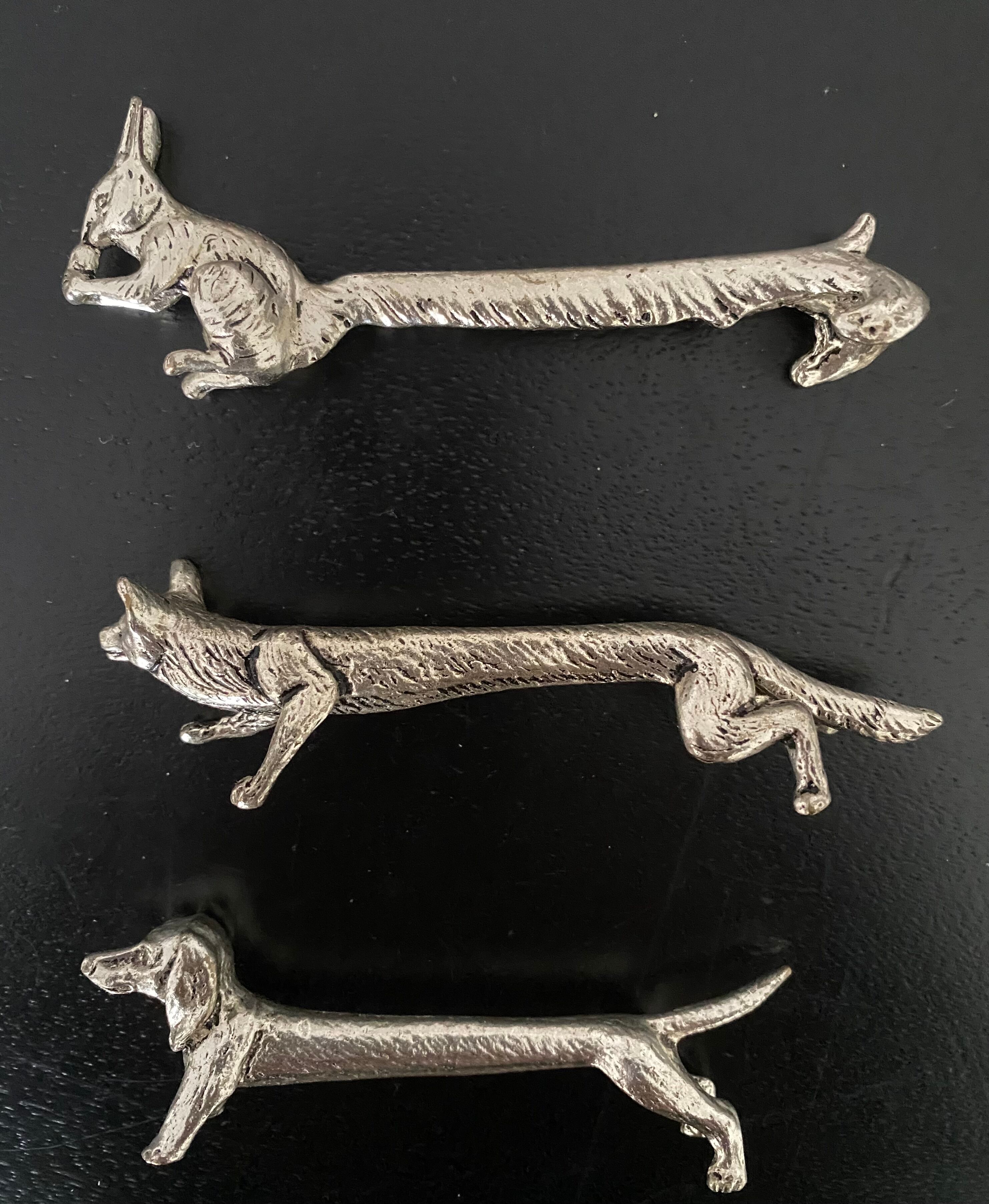 6 various animal knife holders