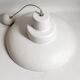 White lacquered chandelier Italian design 80s Diameter 50 cm