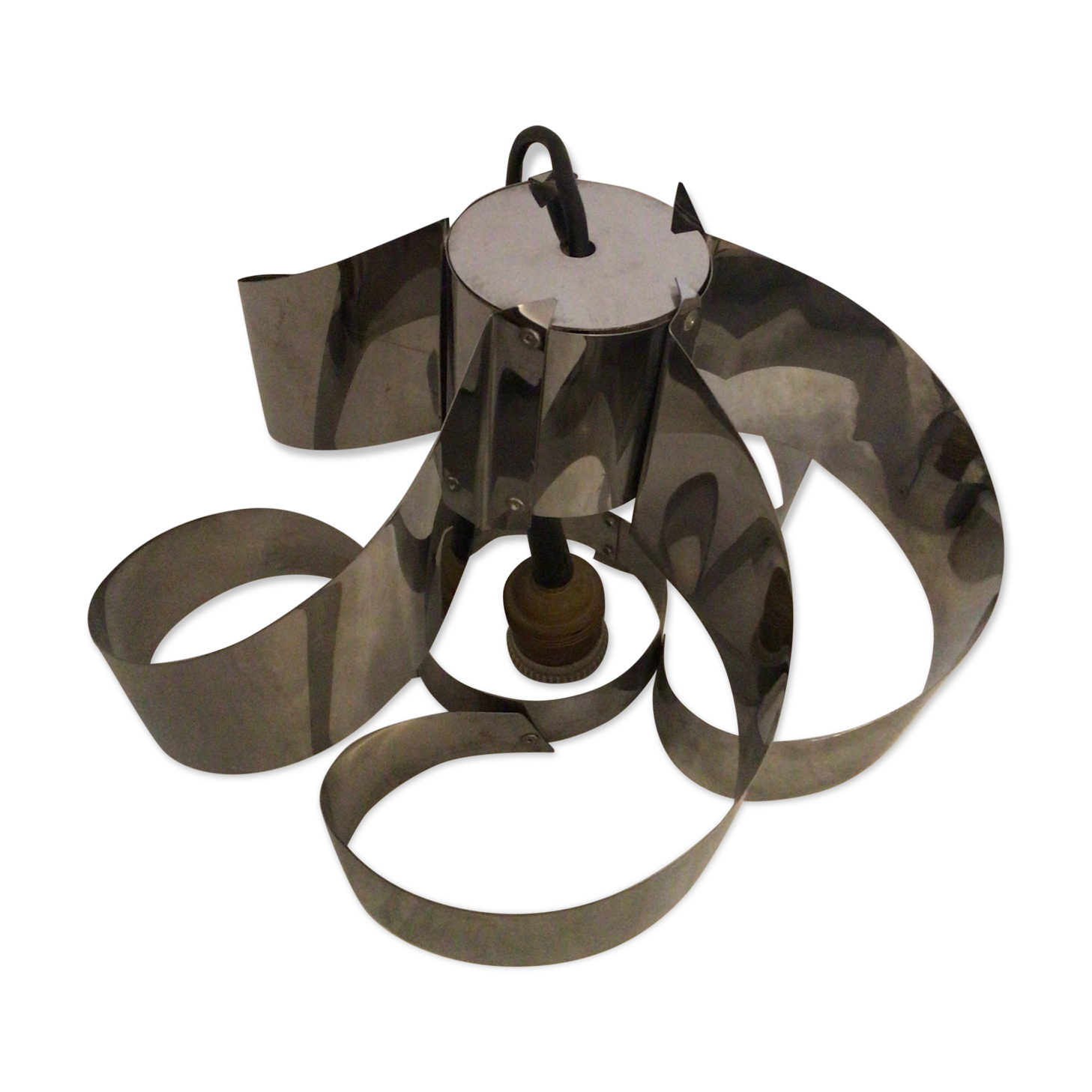 Hanging lamp sheets aluminum metal year 60/70