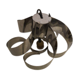 Hanging lamp sheets aluminum metal year 60/70