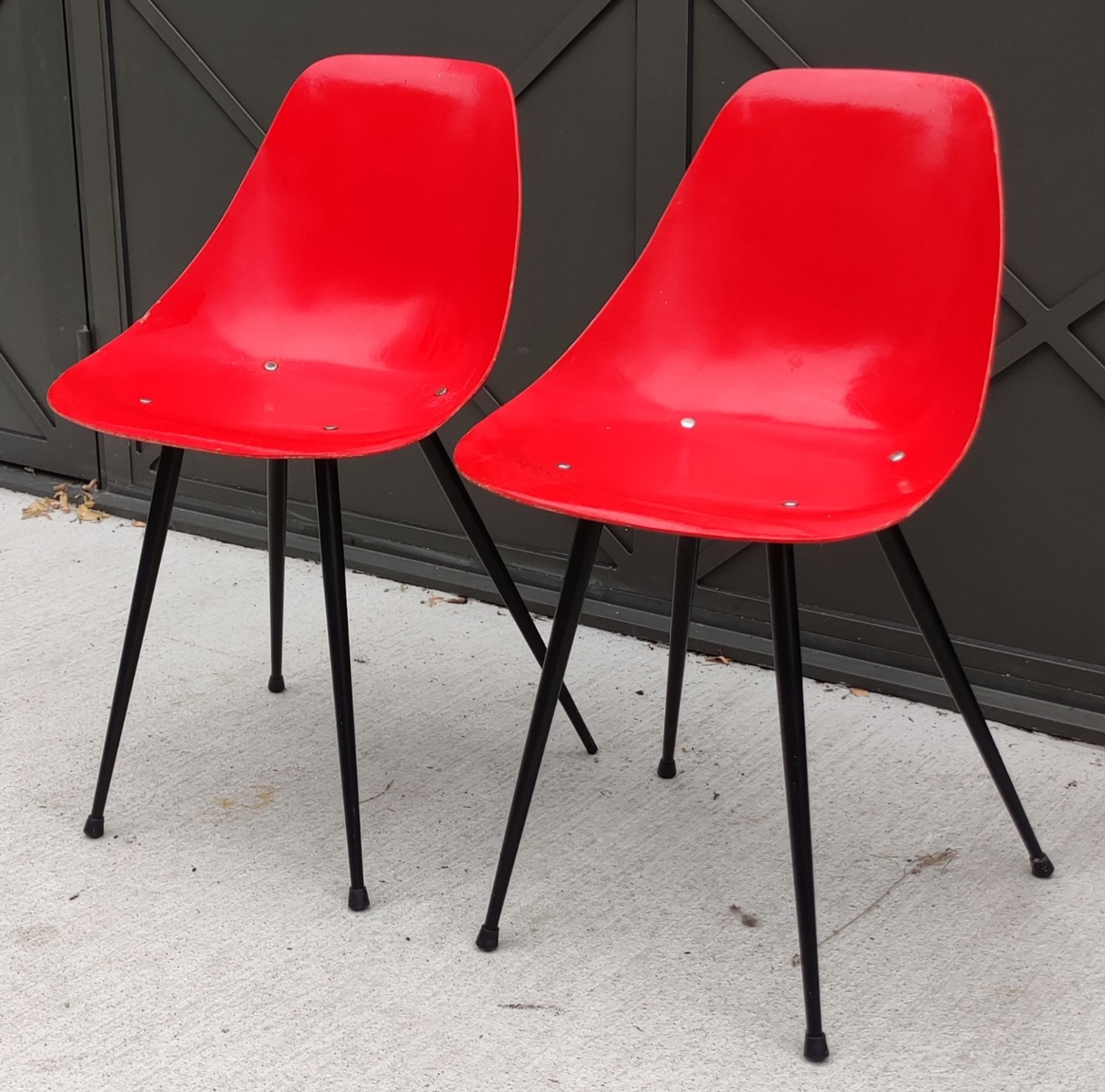 Pair of design chairs 1950s