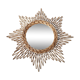 wicker rattan star mirror, bulging witch 47x48 cm
