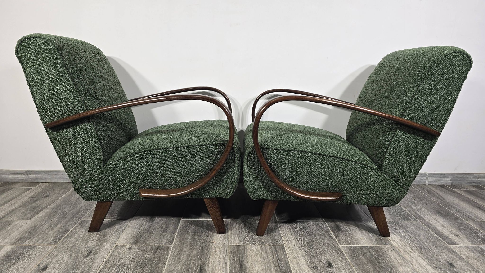 Chaises longues de Jindrich Halabala, années 1940, ensemble de 2