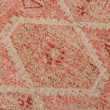 Geometric handmade oushak rug 226x121cm