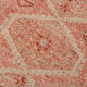 Geometric handmade oushak rug 226x121cm