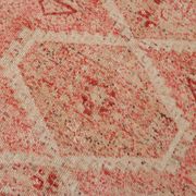Geometric handmade oushak rug 226x121cm