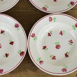 set of 12 plates, 6 flat and 6 hollow N1.
