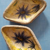Vase and ramekins "Thistles", signed J.Yell