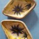 Vase and ramekins "Thistles", signed J.Yell